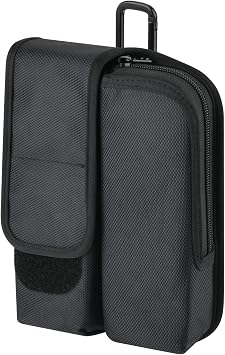 Portable Mosquito Repeller Storage Case, Fits Thermacell MR300/MR450 Thermacell Mosquito Portable Repeller, Carry Travel Case with Metal Belt Clip Attach to Packs, Camping Gear, Belts and More, Black