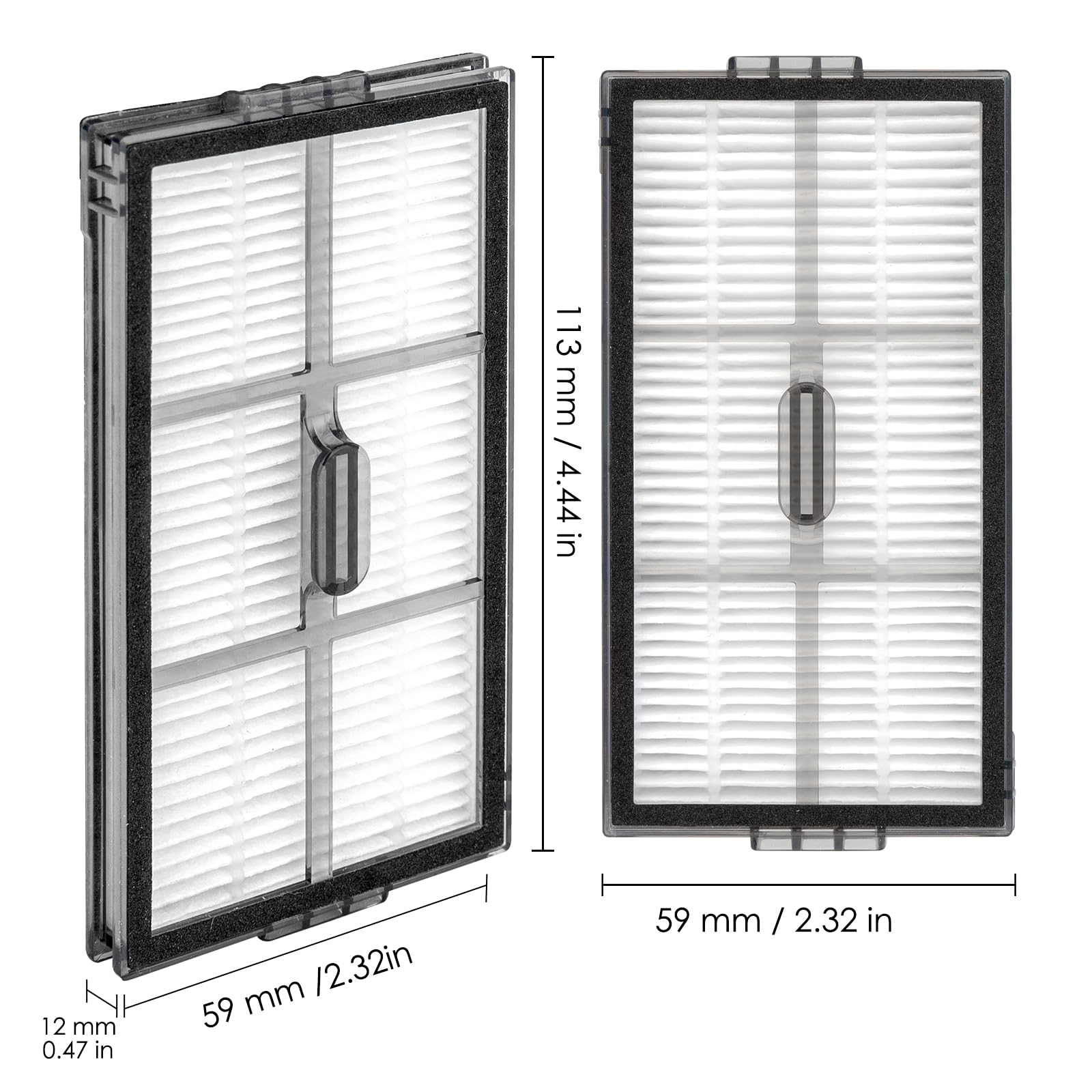 (8 pezzi) Saros 10R Filtri HEPA di ricambio per robot aspirapolvere Roborock Saros 10R, Saros 20, Saros 20 Sonic, Qrevo Edge 2 Pro, Qrevo Edge 2, Qrevo Curv 2 Pro, Qrevo CurvX, Accessori per filtri