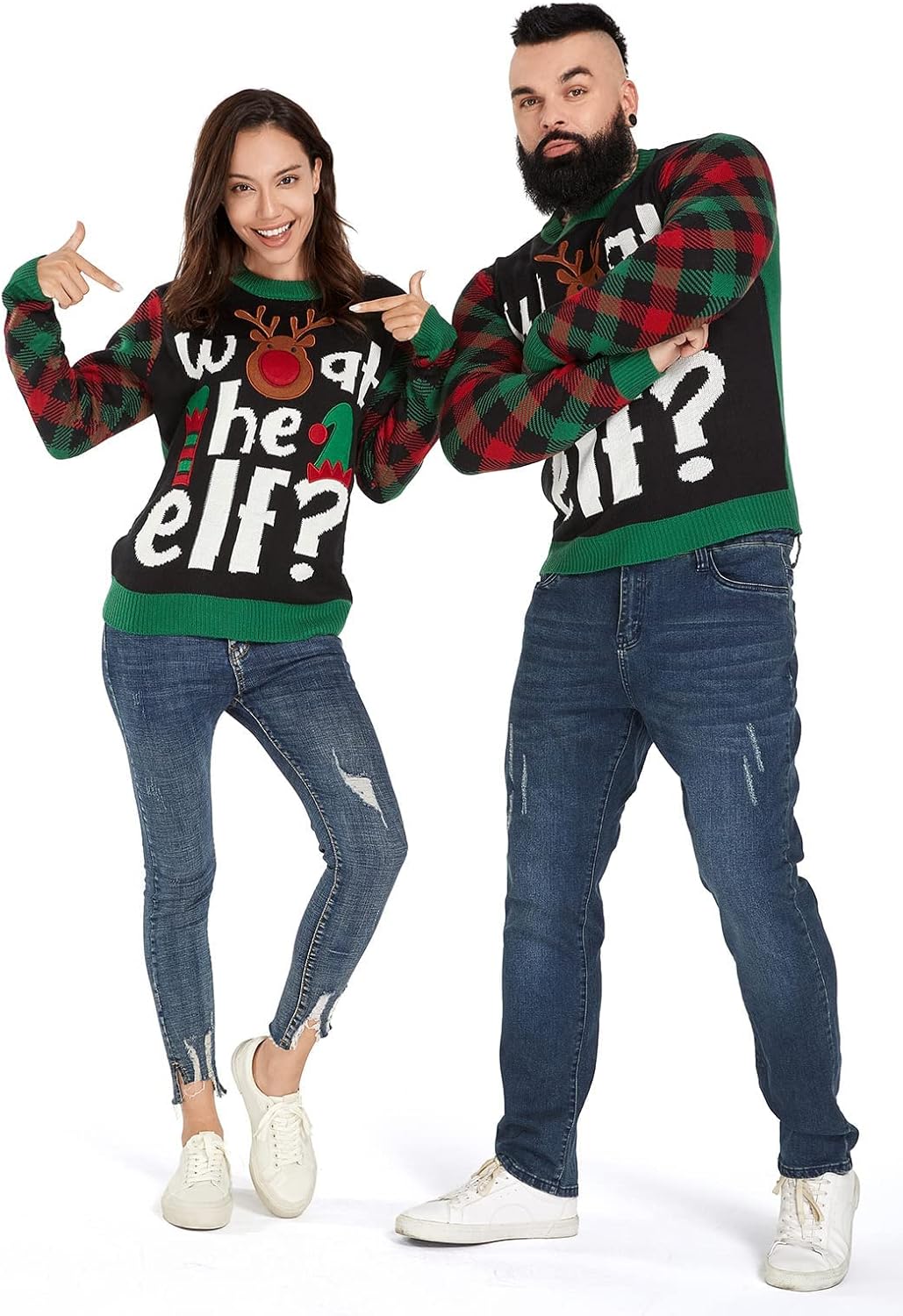 Men`s Ugly Christmas Sweater Unisex Women`s Funny Novelty Fairisle Pullover for PartyMedium21011-ma - Image 4