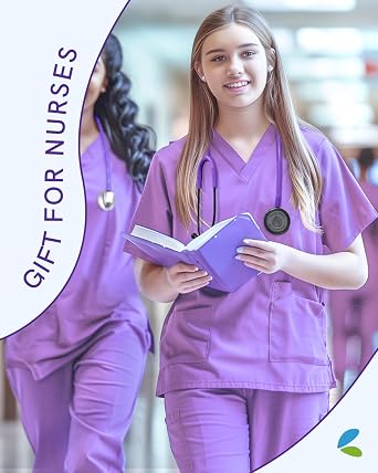 FriCARE Dual Head Stethoscope - Stethoscopes for Nurse, Medical Nursing Students, Paramedics/EMT/LVN/VNA Backup Estetoscopio, Lavender Purple Tube, Stainless Steel Chestpiece