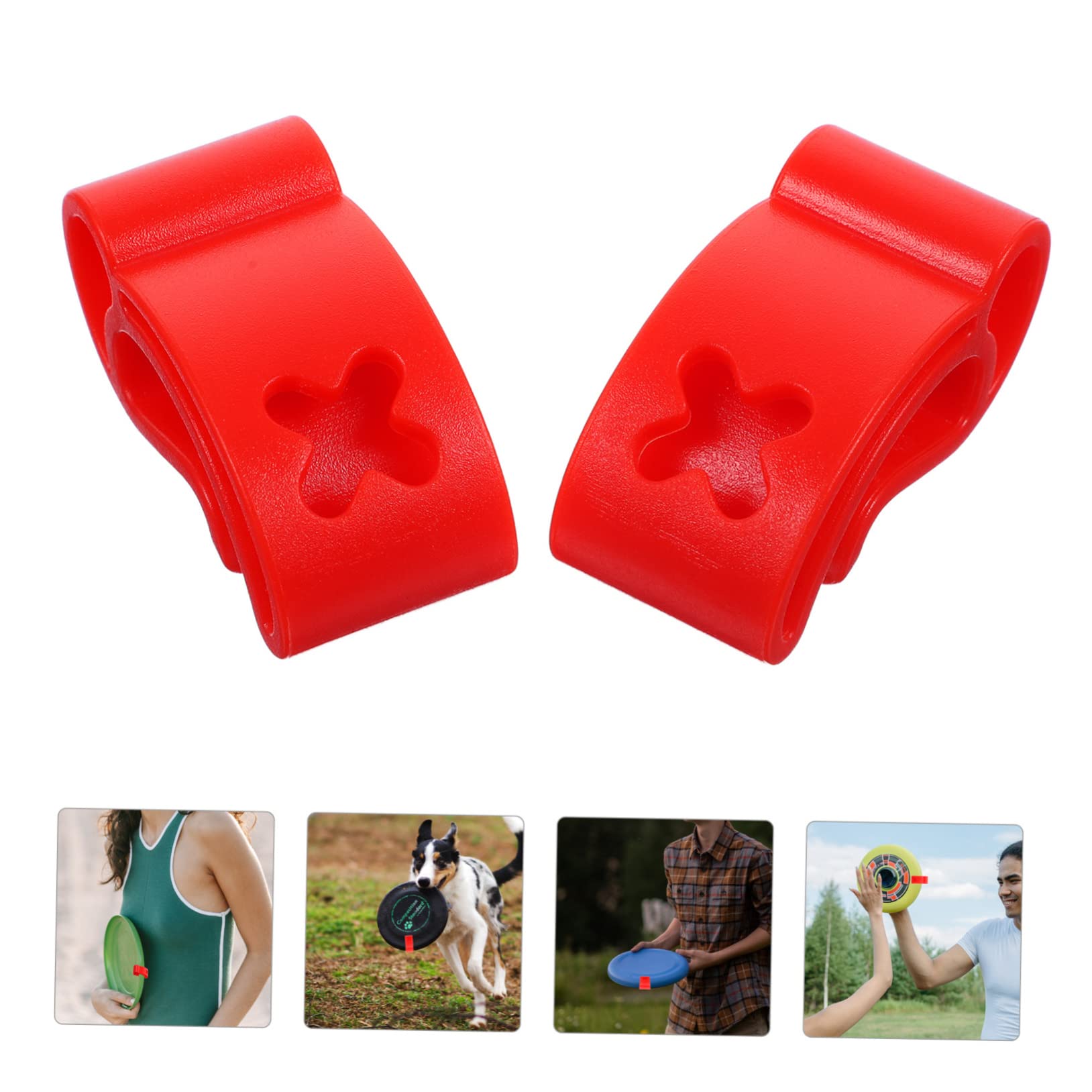 Gogogmee 2pcs Portable Disc Clamp Wear-Resistant Flying Disc Holders for Outdoor Sports Convenient and Lightweight Clips for and Transport