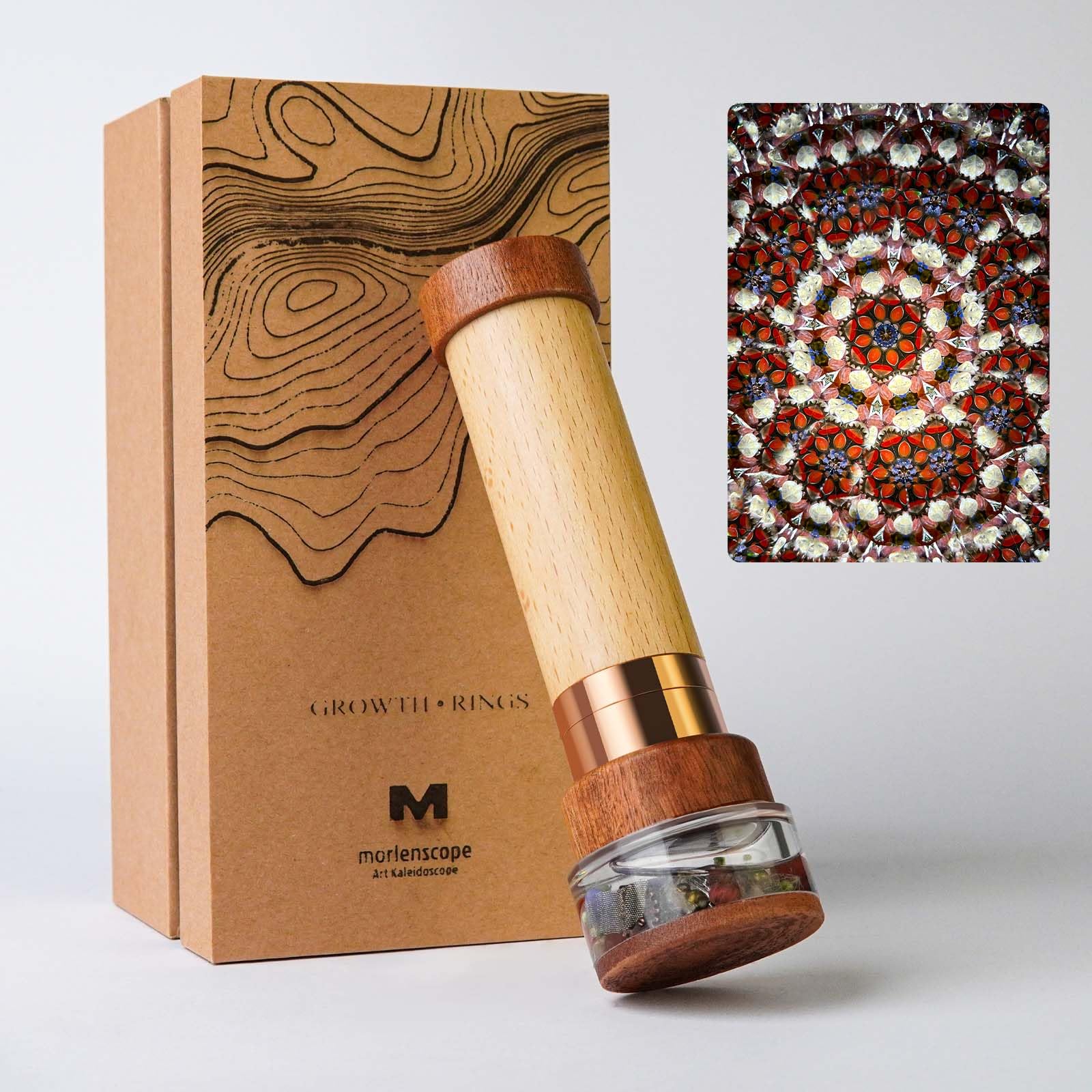 Amazon.com: Growth Rings Wooden Kaleidoscope Full Visual,6.5