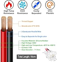 Vista 7 de Conectores de tira LED LightingWill 2 pines de 8 mm, 10 piezas de conectores LED sin soldar para tiras de luz LED de un solo color, compatibles