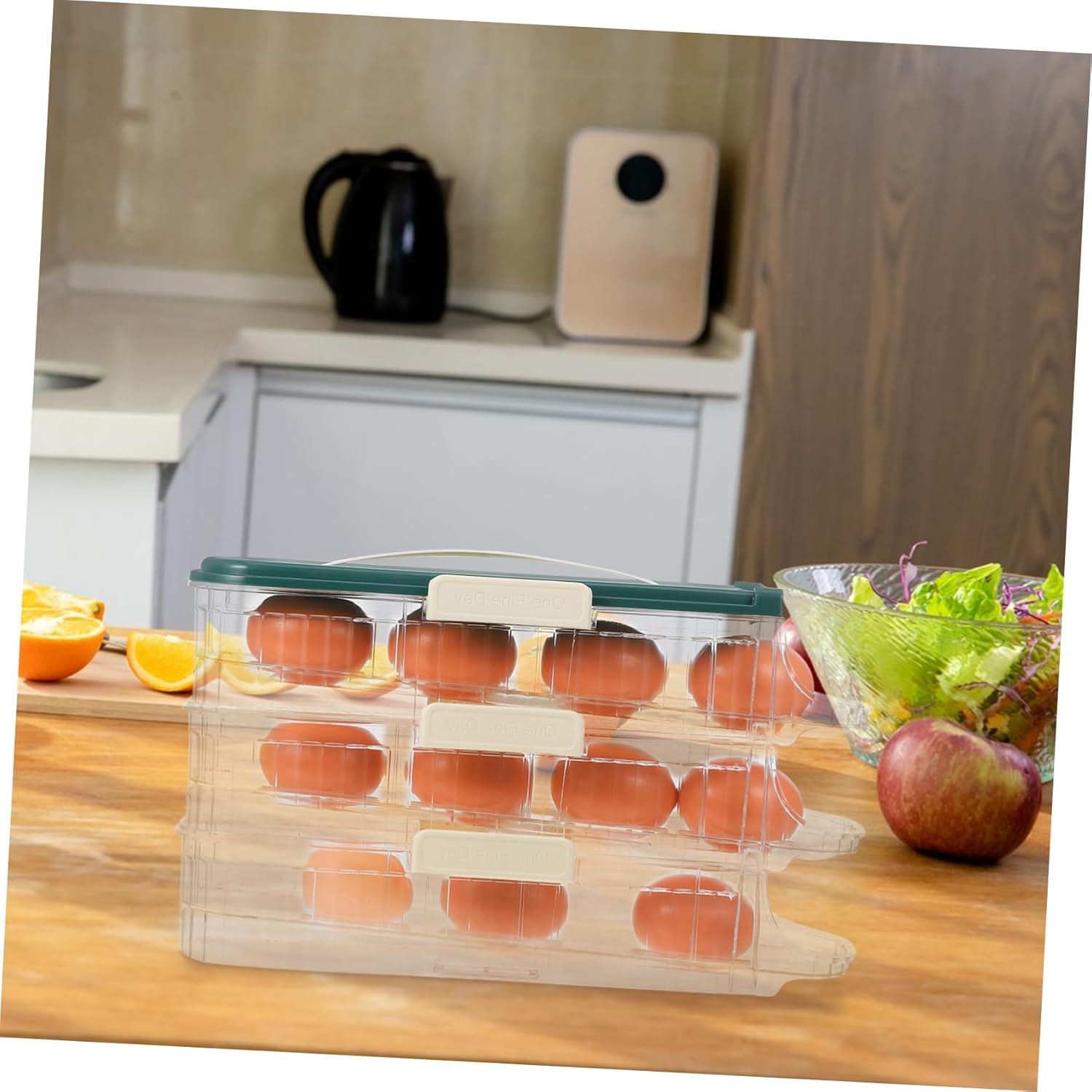Refrigerator Egg Tray Automatic Egg Roller Organizer Sealing Door Multi-purpose for Fridge