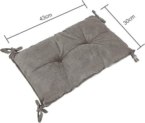 Miniatura 3 de Cojín de asiento grueso suave para silla, cojín lumbar cuadrado de algodón tatami, cojín antideslizante para asiento de coche, hogar, oficina,