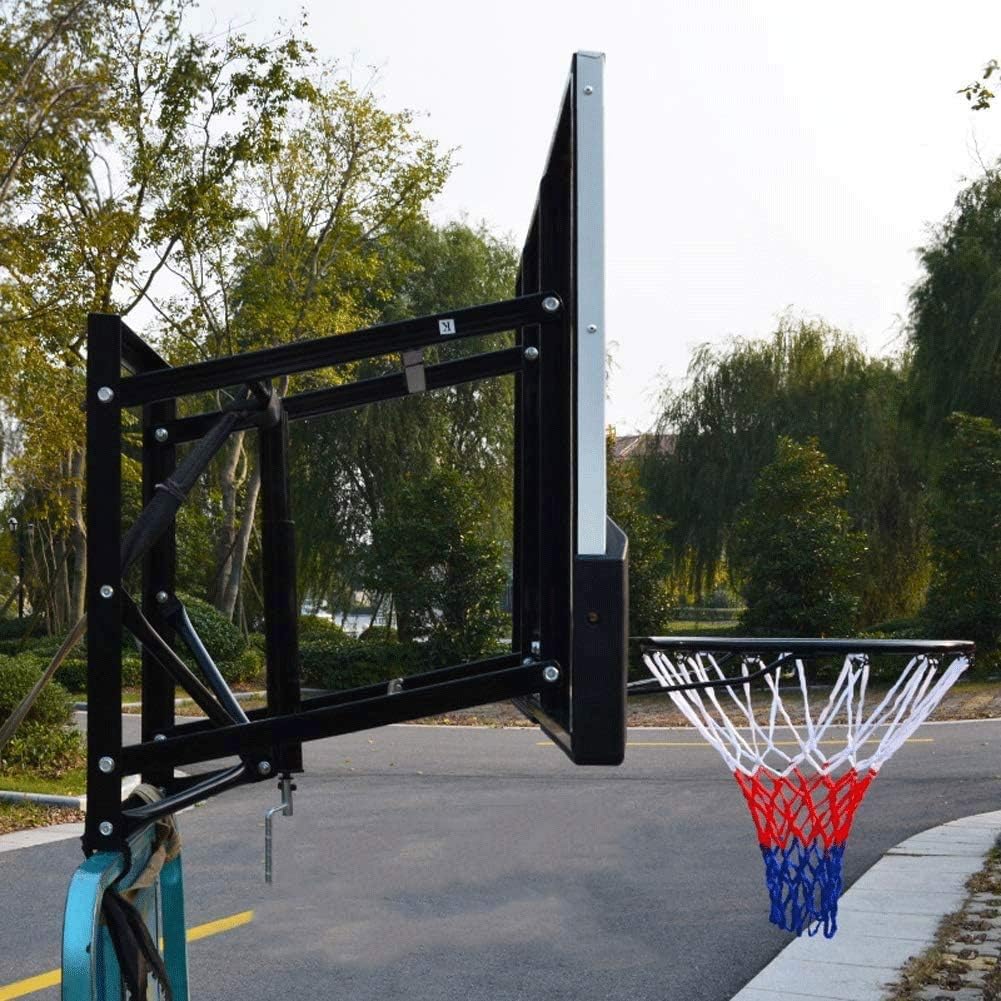 Portable Wall-Mounted Basketball Stand, Indoor and Outdoor Height-Adjustable Tempered Glass Basketball Hoop Outdoor, Lifting Range 70cm, Double Spring Reinforced Steel Ring Basket : Sports & Outdoors