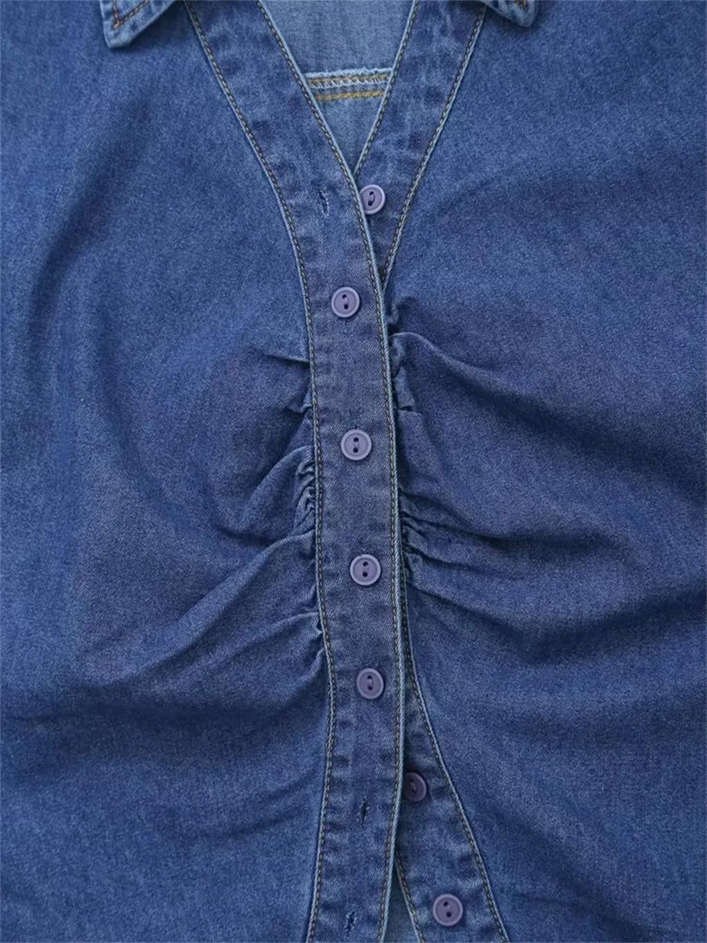 Denim Vest For Women Button Turn-Down Collar Casual Sleeveless Tops Female Streetwear Vests