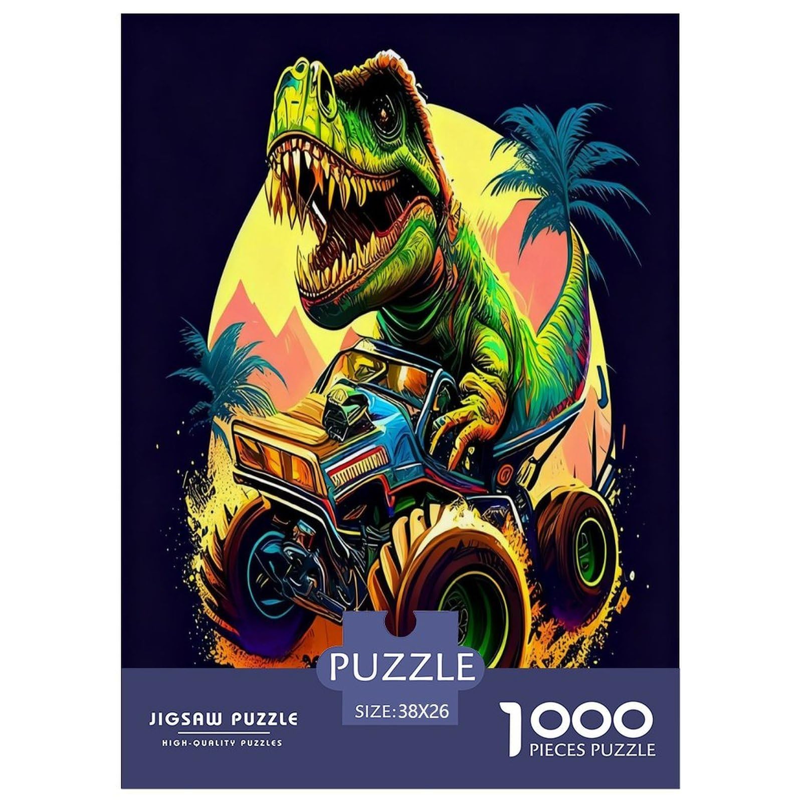 Dinosaur Jigsaw Puzzles for Adults Gifts 1000 Pieces Family Challenging Toys Home Decoration Animal Jigsaw Puzzle for Women Men Adult 38x26cm/1000pcs
