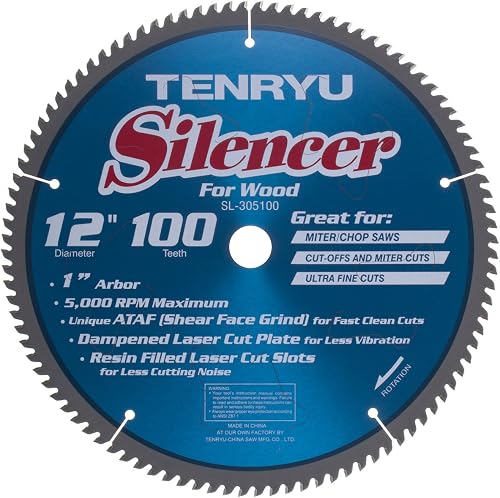 Tenryu SL-305100 12" 100 Tooth Carbide Blade