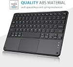 ProCase Keyboard Case with Touchpad for Galaxy Tab S10 FE/S10 Lite/S9 FE 10.9-Inch, Tab S9 11", Detachable Wireless Keyboard Folio Cover with Pencil Holder, Type-C Charging -Black