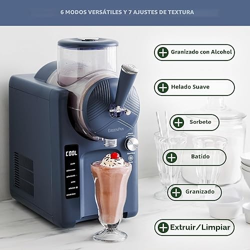 Miniatura 6 de GreenPan Frost, máquina para hacer helados y máquina para hacer slushies, helado suave, sorbete, margaritas, batidos, yogur helado, sin necesidad