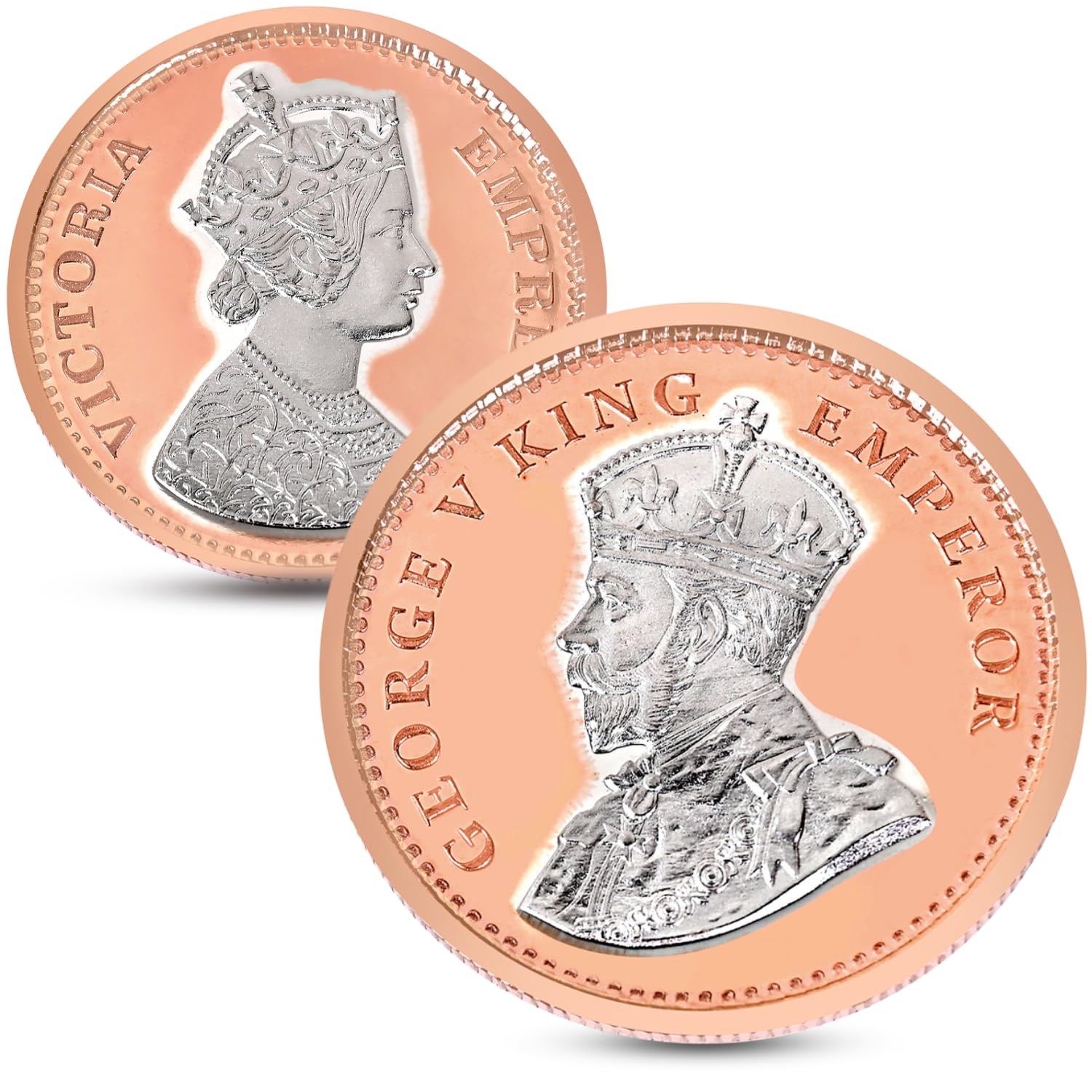 CHOTTEY LAL AND SONS 999 Purity Round King and Queen Design Silver Coin with Box Packaging For Special Occasions, Festival, Wedding and Coporate Gifting - Pack of 2 (10gm Each) (B0CKRDRFVW) Amazon Price History, Amazon Price Tracker