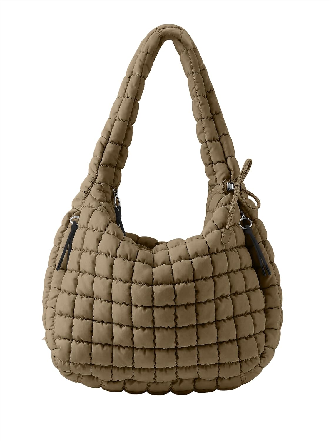 Puffer Quilted Nylon Tote Bag for Women - Image 6