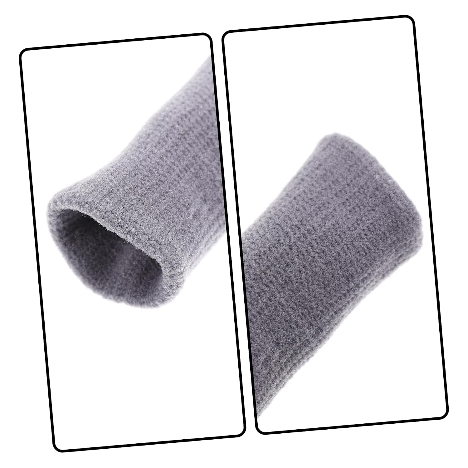 10pcs Elastic Finger Cots for Sports Finger Sleeves for and Joint Support and Material for Basketball and Volleyball Gray