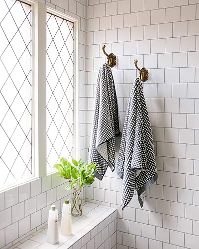 Miniatura 7 de Ganchos de pared para colgar abrigos, ganchos decorativos para toallas, ganchos de pared de aluminio resistentes para colgar abrigos, bolsos y ropa