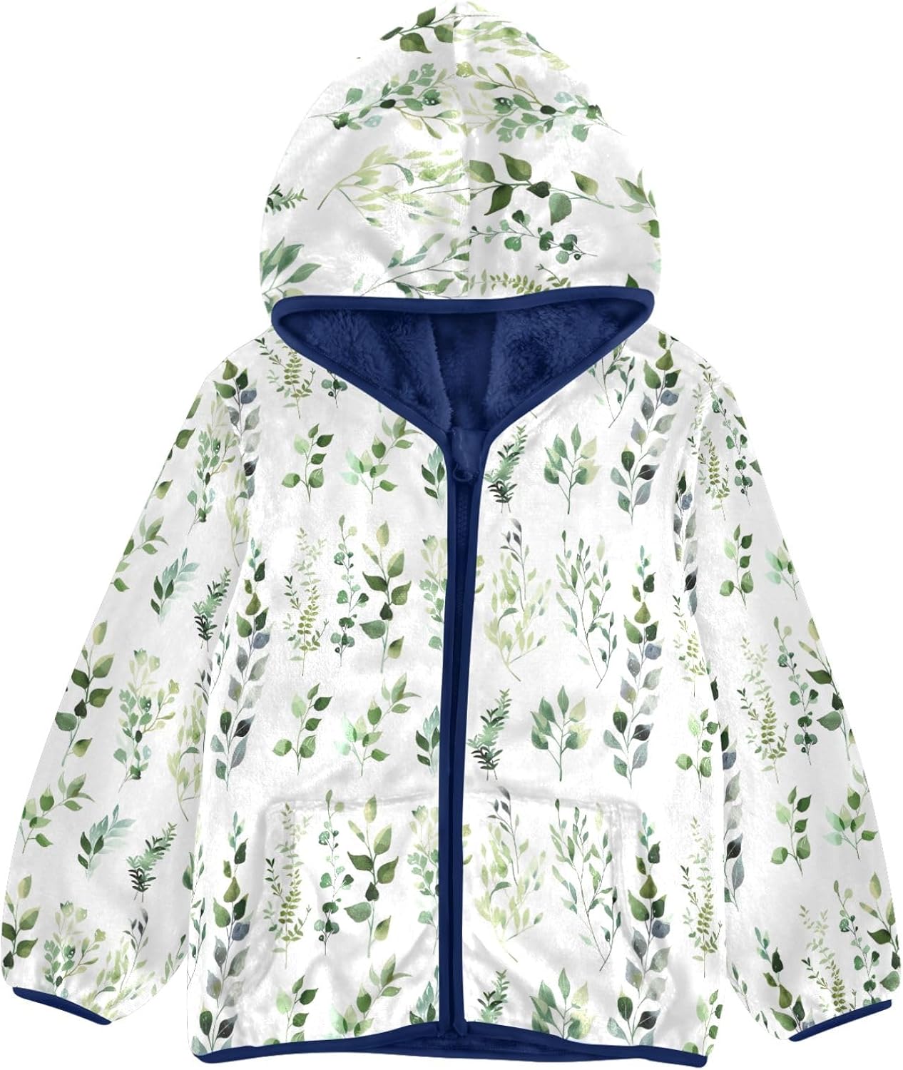 CHIFIGNO Cute Crocodile Toddler Fleece Jacket Thickened Warm Soft Comfy Hooded Jacket with Arctic Fleece Lining 3-10Y