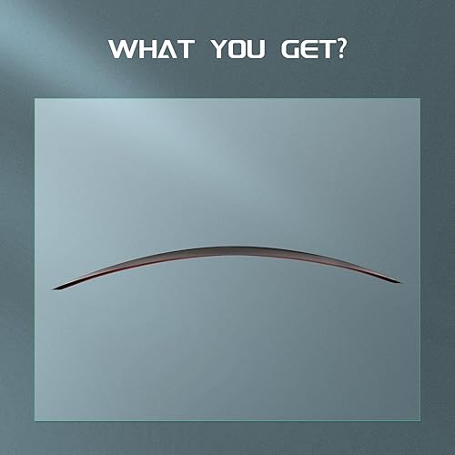 Miniatura 73 de SCITOO Spoiler Wing GT Style Universal 52" ABS Brillante Carbono Aspecto Trasero Alerón Alerón