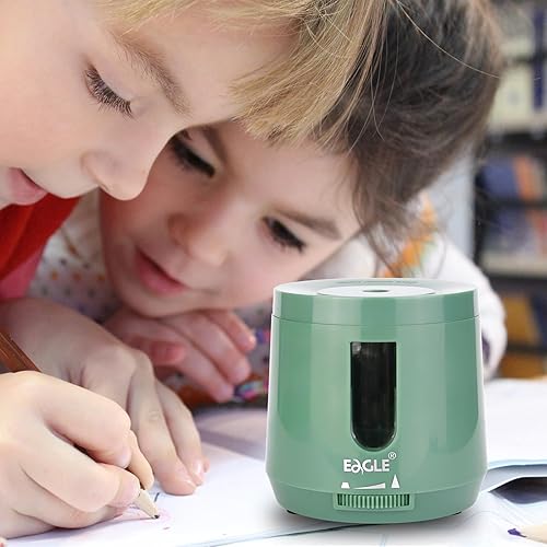Miniatura 6 de Eagle Sacapuntas con bateríaUSB, sacapuntas eléctrico con alta capacidad, función de parada automática, puntos de lápiz ajustables, perfecto para
