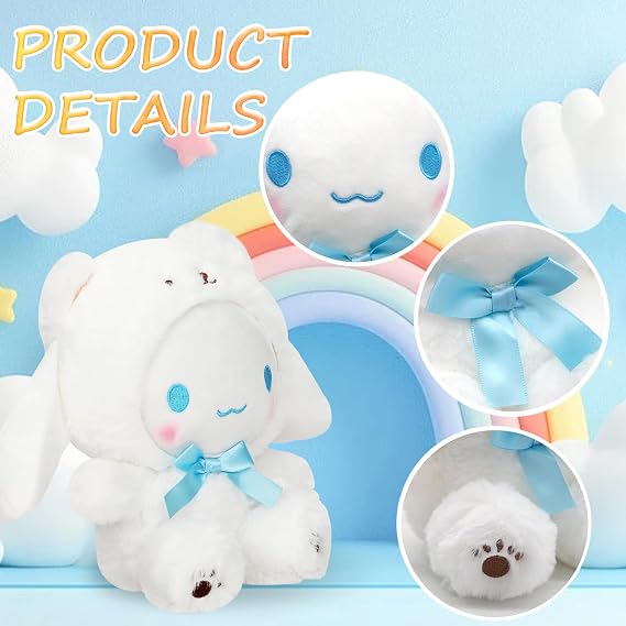 Plush, Kawaii Cartoon Plush Figure Toy, Cute Stuffed Animal Pillow, Cartoon Theme Party Favor for Boys and Girls Fans Birthday Gift 11 * 10in (A)