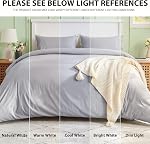 Sasttie Duvet Cover Full, 3-Piece Ultra Soft Double Brushed Bedding Sets for All Season Use, Includes 1 Duvet Cover 80x90 Inches, 2 Envelope Pillowcases 20x26 Inches, Light Grey