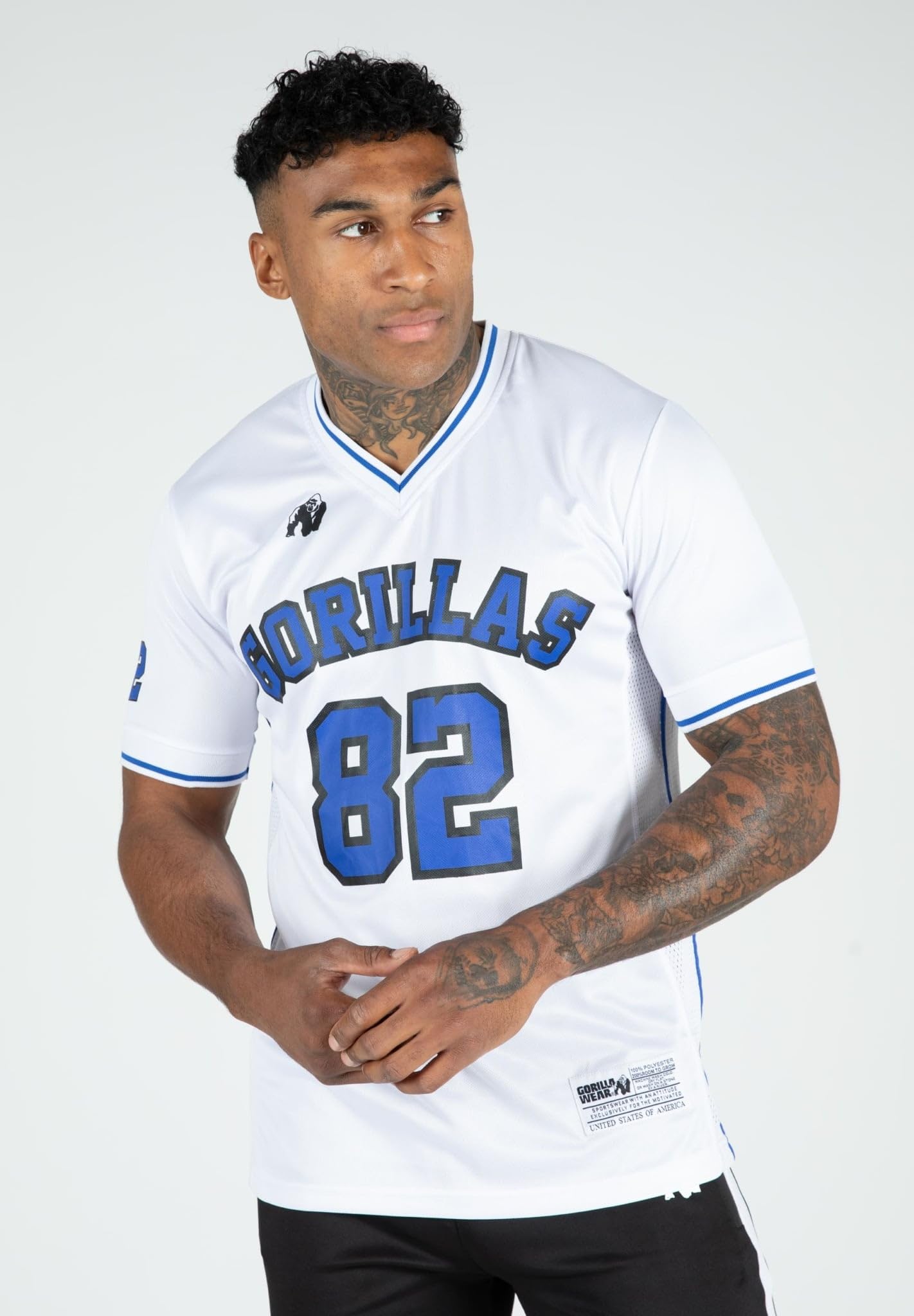 GORILLA WEAR San Mateo T-Shirt White/Blue