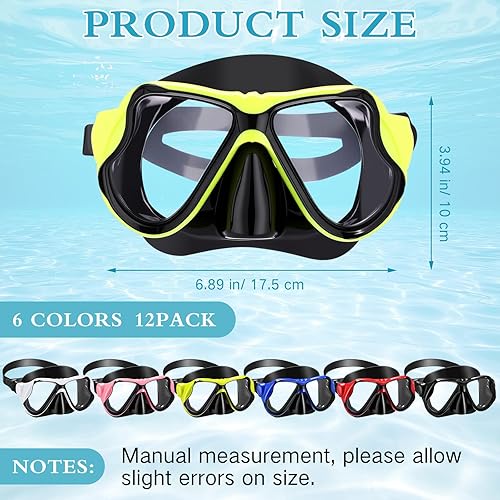 Miniatura 2 de 12 gafas de esnórquel para adultos, máscara de buceo, máscara de buceo, equipo de esnórquel para hombres y mujeres, gafas de natación panorámicas