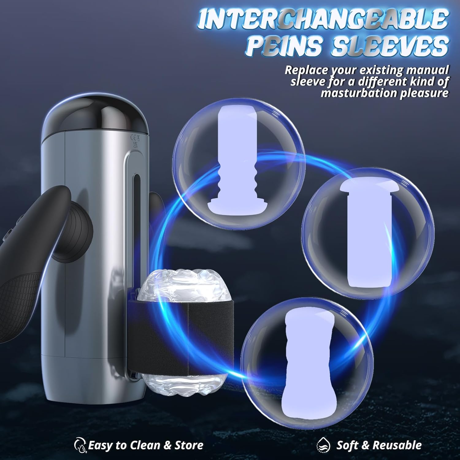 Male Masturbator Penis Pump Enlargers Automatic Electric Mens Stroker with 10 Thrusting Frequencies 10 Speeds 10 Distances Modes Detachable Phone Holder Pocket Pussy Sex Machine Romi