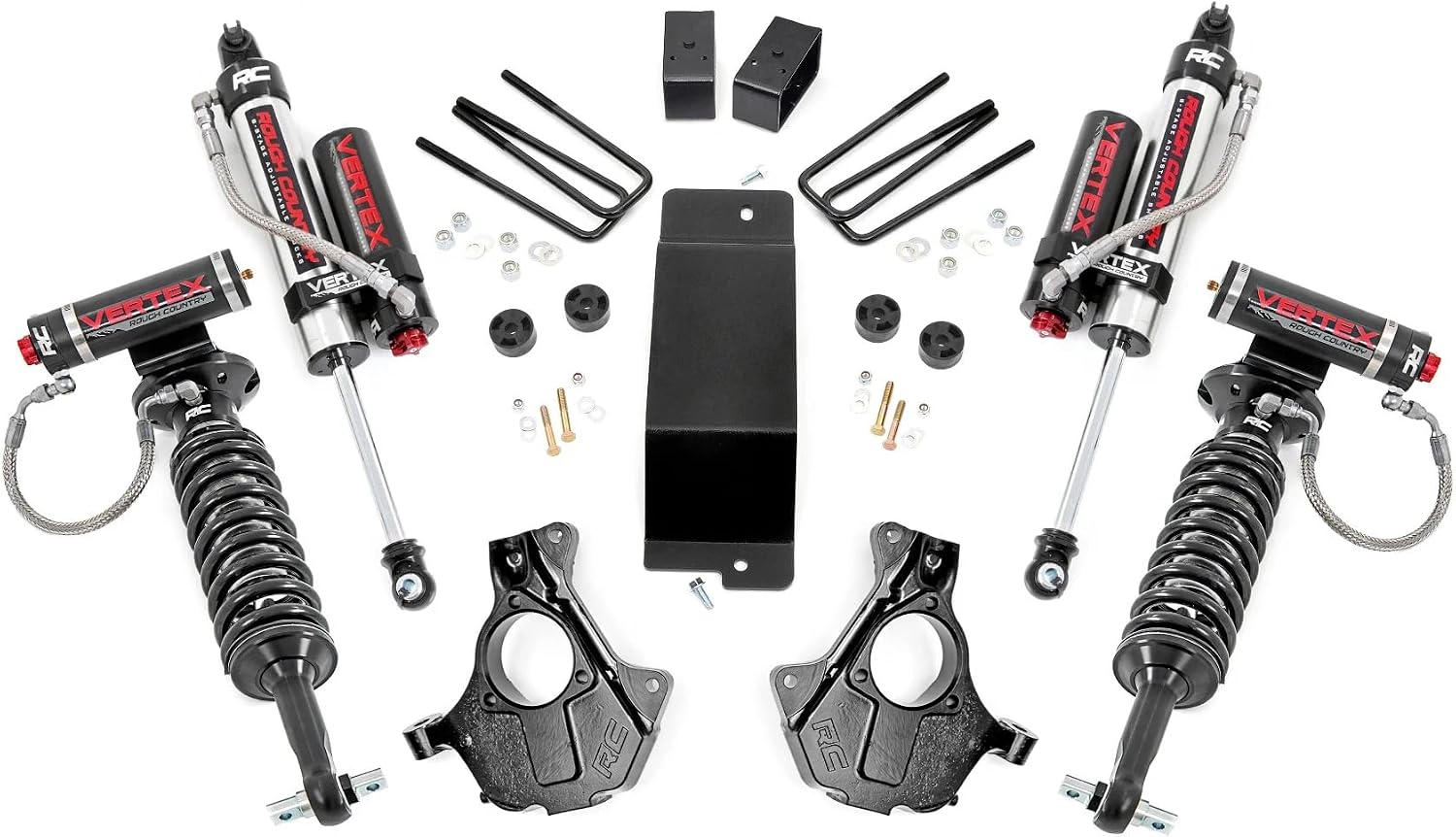 Rough Country 3.5" Vertex Suspension Lift Kit for Chevy/GMC 1500 (2014–2019 stock cast steel control arms)