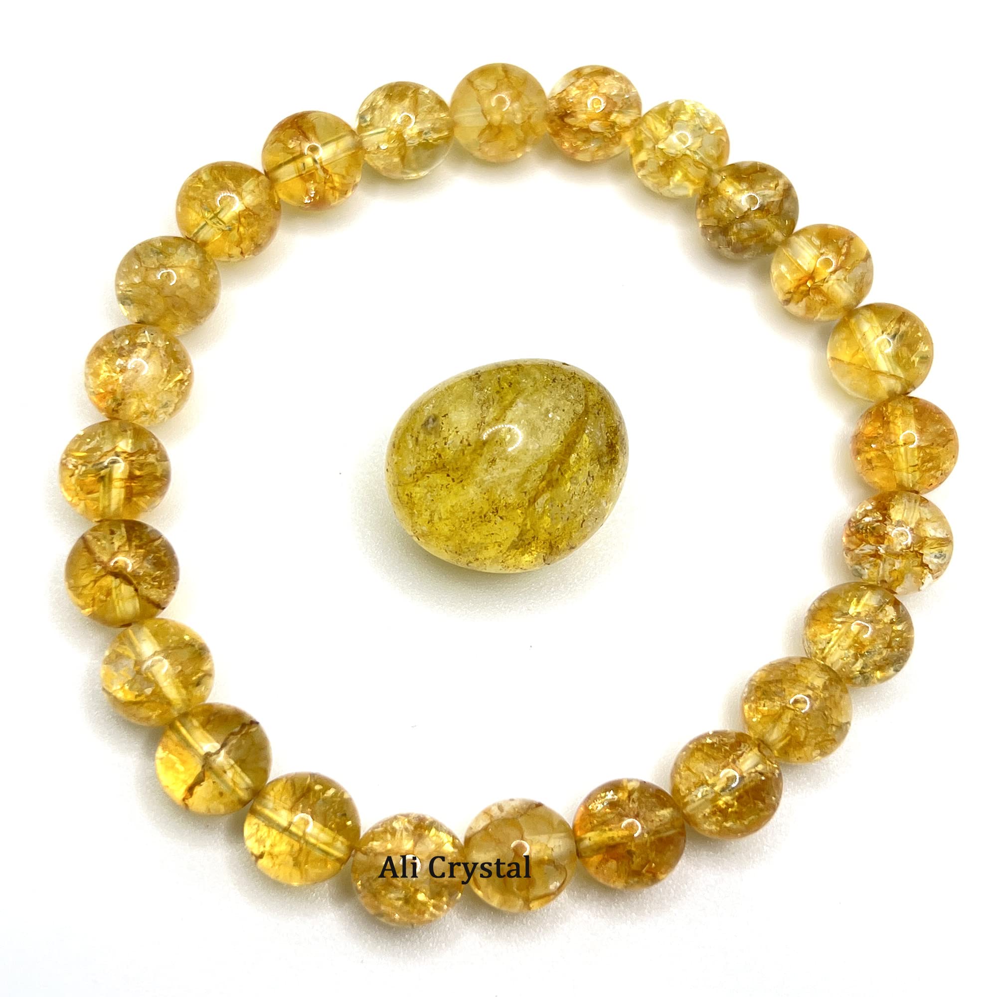 THE DREAMS CRYSTAL Natural Yellow Citrine Pyrite Combo Crystals Abundance and Prosperity for Wealth and Bussiness Luck Reiki Healing (Citrine (Bracelet+Tumble)) (B0BNF9FWMS) Amazon Price History, Amazon Price Tracker