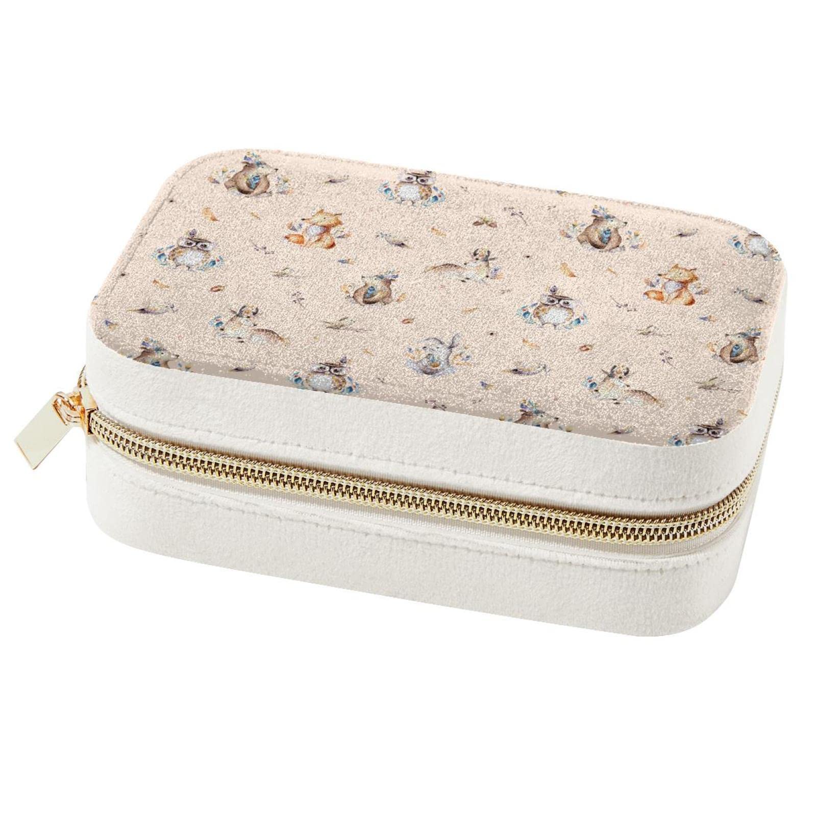 Boîte à bijoux de voyage portable pour week-end et vacances