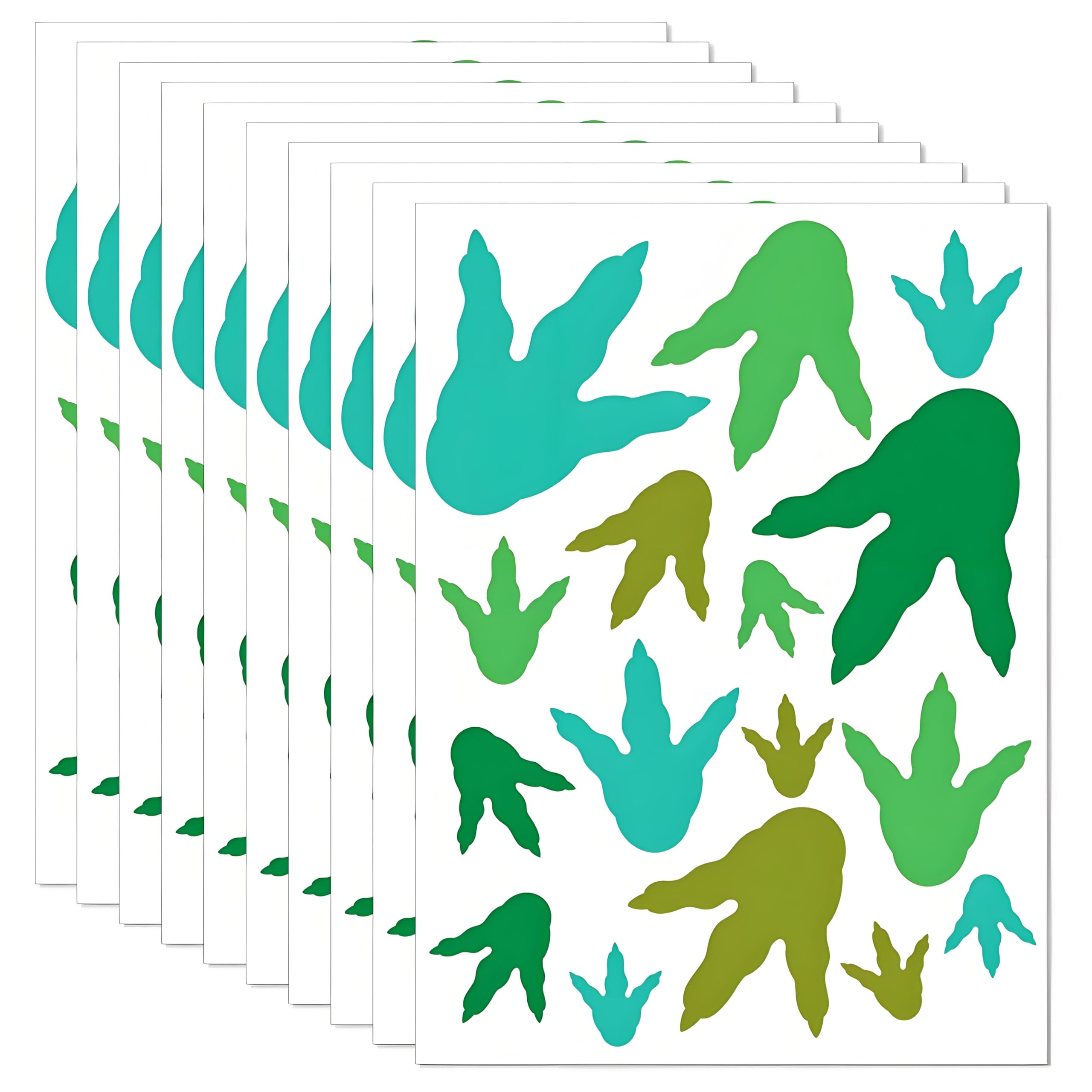 Tivleed Dinosaur Wall Stickers, Dinosaur Footprint Decals, Nursery Wall Stickers