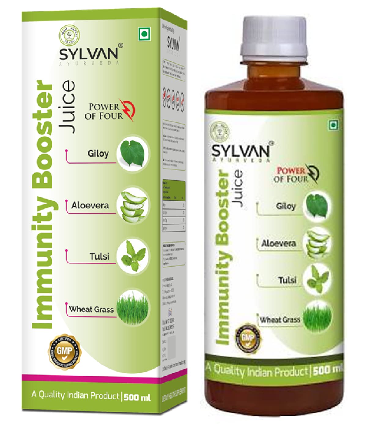 SYLVAN GILOY JUICE 500 ML PACK WITH ADDITIONAL BENEFITS OF 3 EXTRA HERBS-image-43