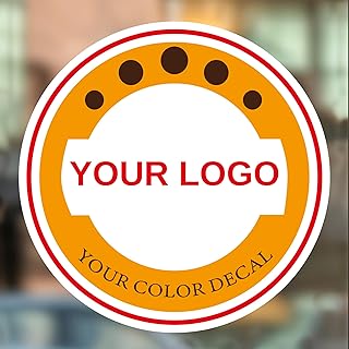 Aufkleber Selbst Gestalten - Sticker Personalisiert für Firmenlogos, Hochzeiten, Partys, Festivals, 30-100cm Stk Logo Sticker für Kleinunternehmen