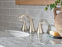 Vista 7 de Moen Voss - Llaves de baño de arco alto, dos llaves, centrado, níquel cepillado, T6905BN