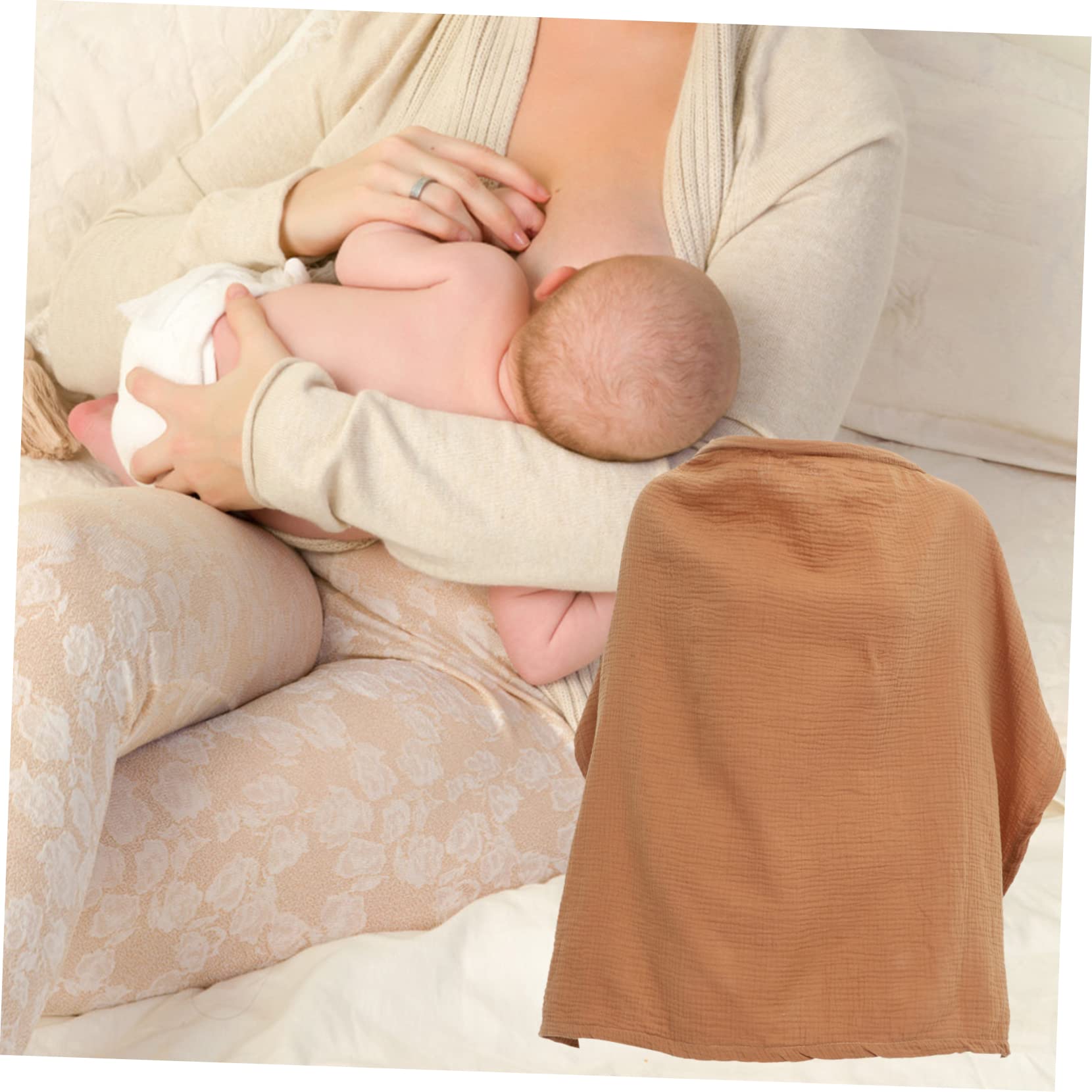 Copertura Allattamento Cotone Morbido Grembiule Ragazza Mamma Lavabile Riutilizzabile Viaggio Design Semplice Traspirante