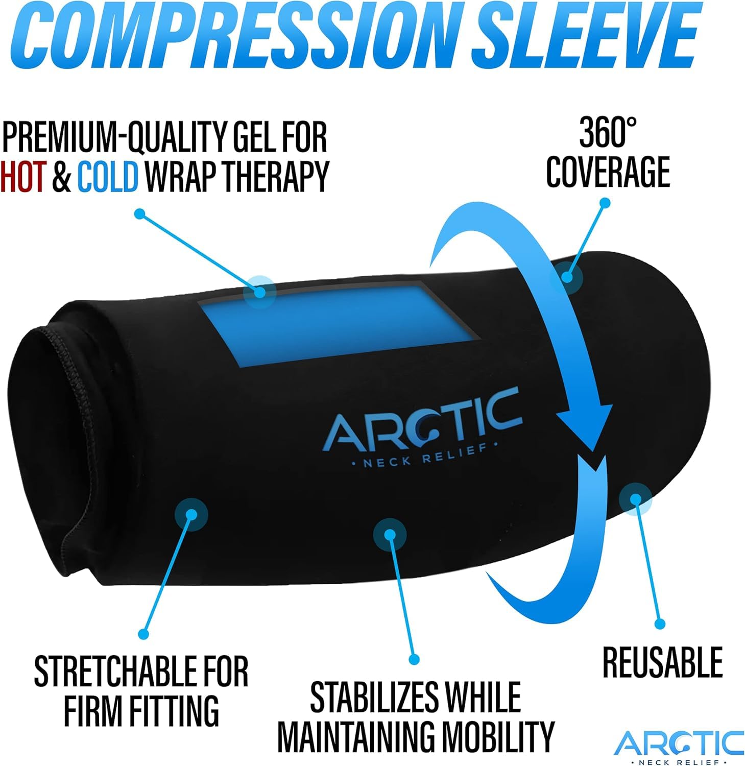Paquete de 2 compresas de hielo para codo y rodilleras, mangas de gel reutilizables, compresa de hielo para piernas, manga de hielo para brazos, codo, terapia de frío y calor para lesiones