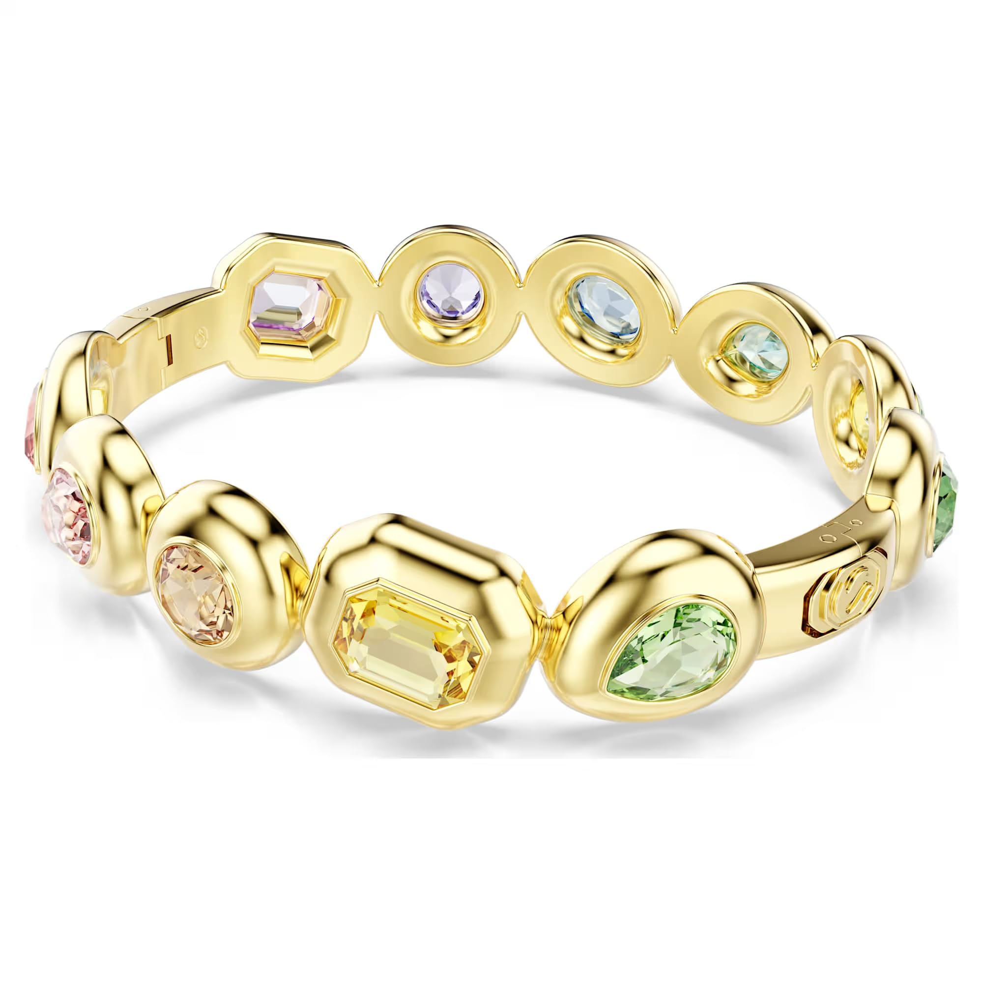 Swarovski Gema Armreif, Unisex, mehrfarbig, vergoldet