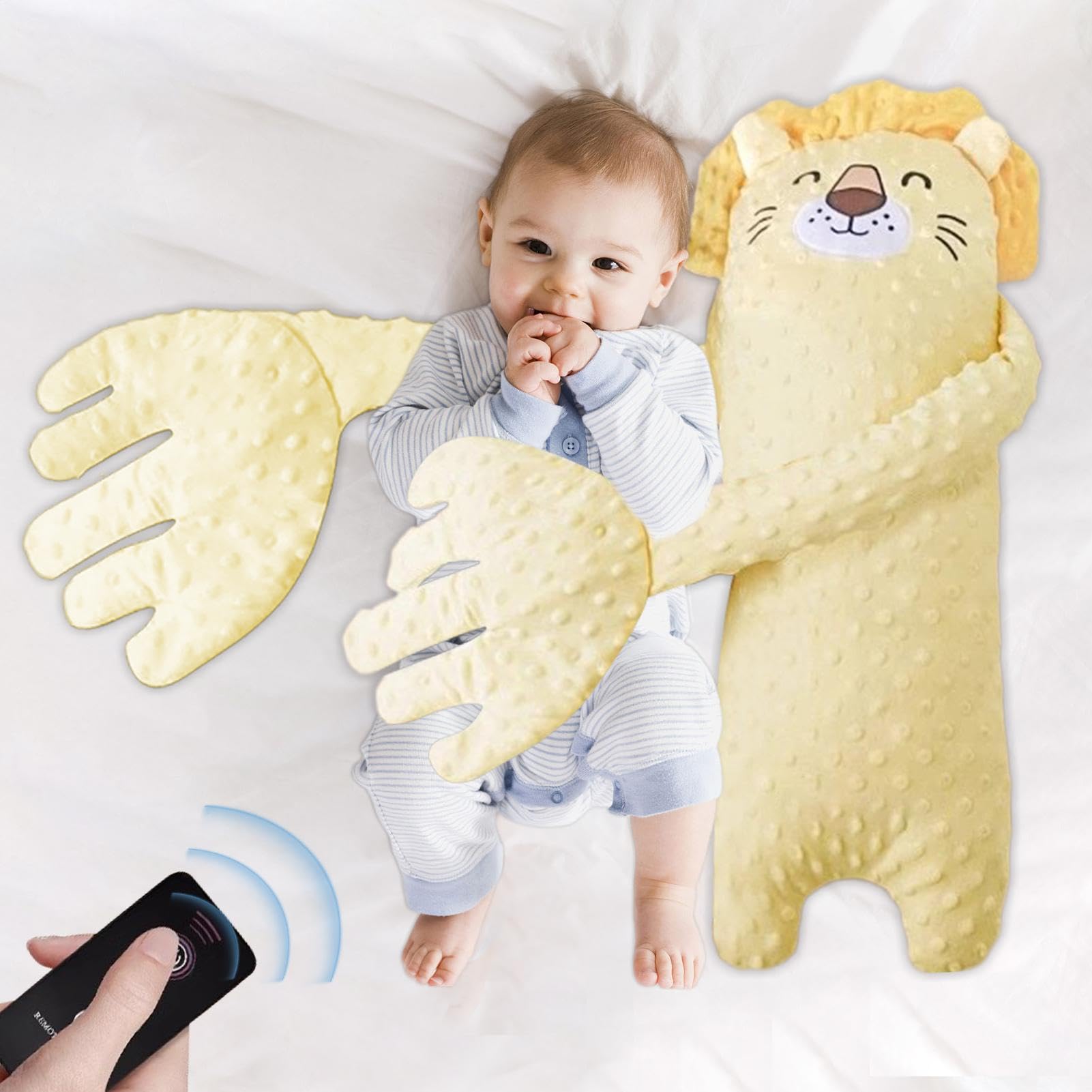 cuscinoper picchiettare la schiena del neonato - cuscinocomfort in peluche per il sonno del bambino, cuscinodi supporto per accarezzare il ritmo morbido, compagno calmante per alleviare lo stress p