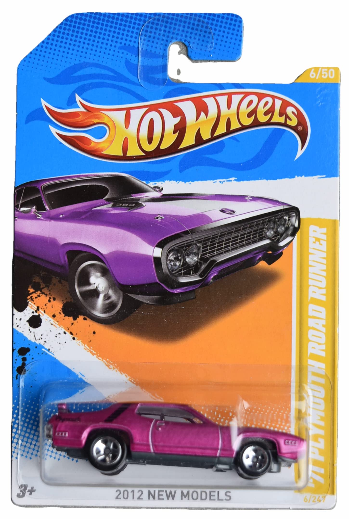 Amazon.com: Hot Wheels '71 Plymouth Road Runner, 2012 New Models 6