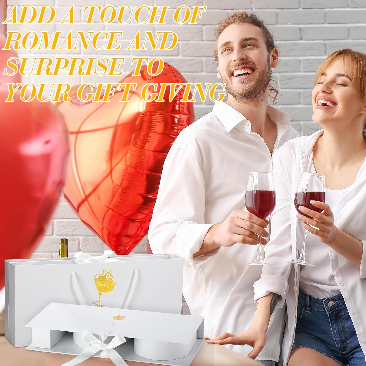 3 Set I Love You Box Cardboard 3 Fillable Flower Box 3 Gift Bags 3 Greeting Cards Raffia Paper Shreds for DIY Valentine's Day Wedding Bridal Shower Birthday Chocolate Gifts Packaging(White)