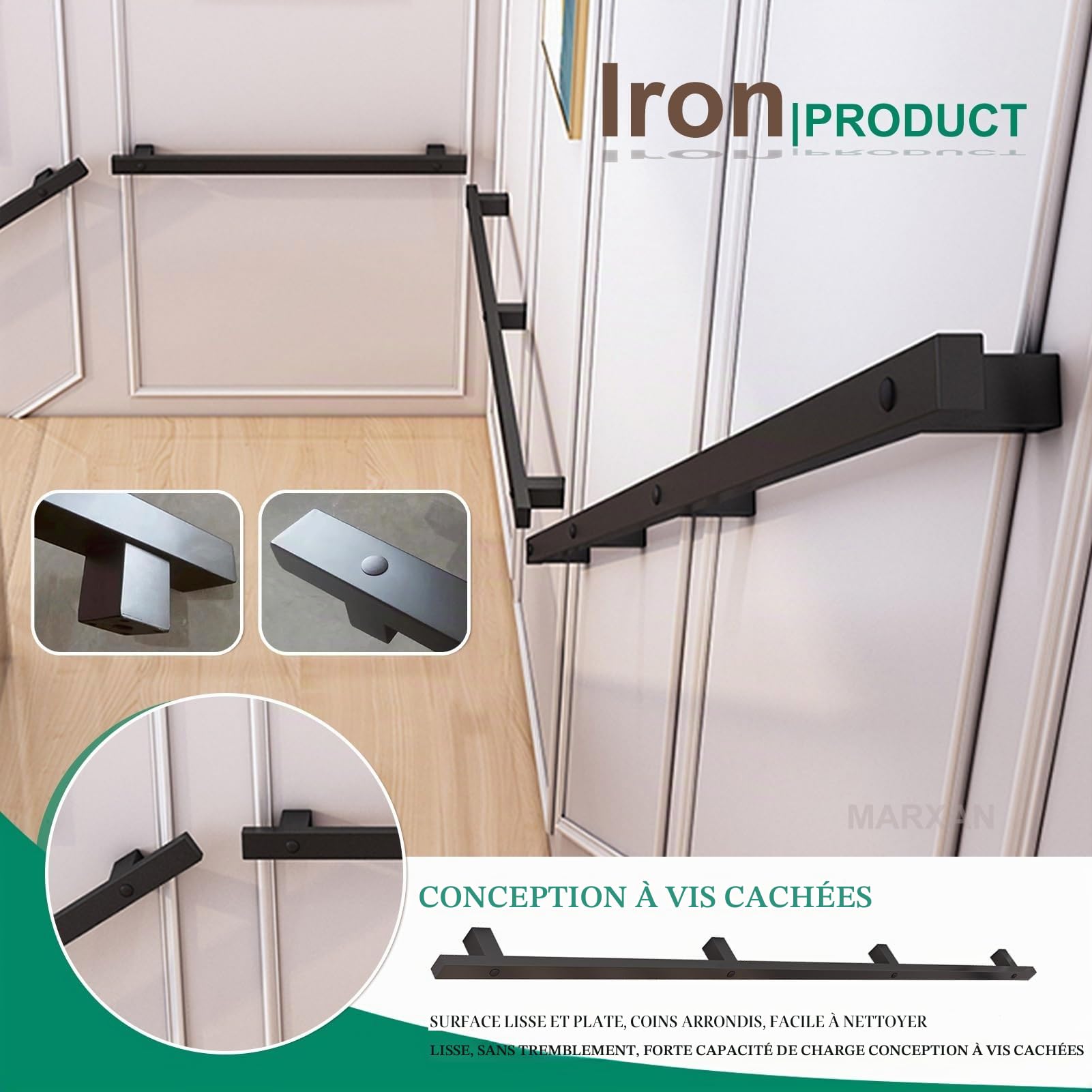 Grille de sécurité en acier inoxydable 304 - 8 cm/2 mm - 0,6 x 27 m - Résistant à la corrosion - Solution de sécurité durable