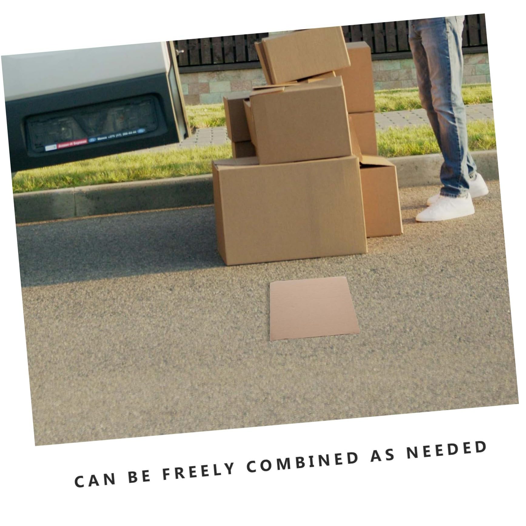 PRETYZOOM 50piezas Láminas De Cartón Corrugado Para Separadores De Cajas Insertos De Embalaje Para Sobres y Envíos Materiales De Embalaje Para Manualidades y Cajas