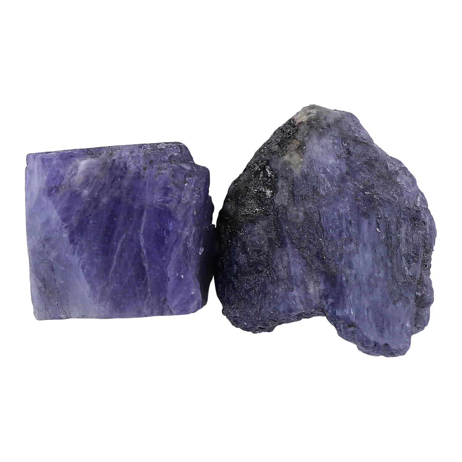 CRYSTALIS (100cts) (4pcs) Big Raw Tanzanite, Natural Stones, Birthstone, Loose Gemstone, Wholesale Bulk Rough, Jewelry Making Supply, Wire Wrapping, DIY, Cabbing, Witchcraft, Gem Collectibles (15mm+)