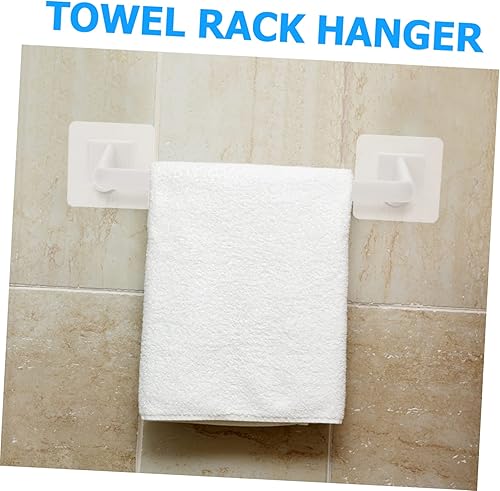 Miniatura 8 de Cabilock Toallero blanco montado en la pared Toallero de pared Toallero Toallero Barra de Toallero Estante Adhesivo Estante Colgante Toallero