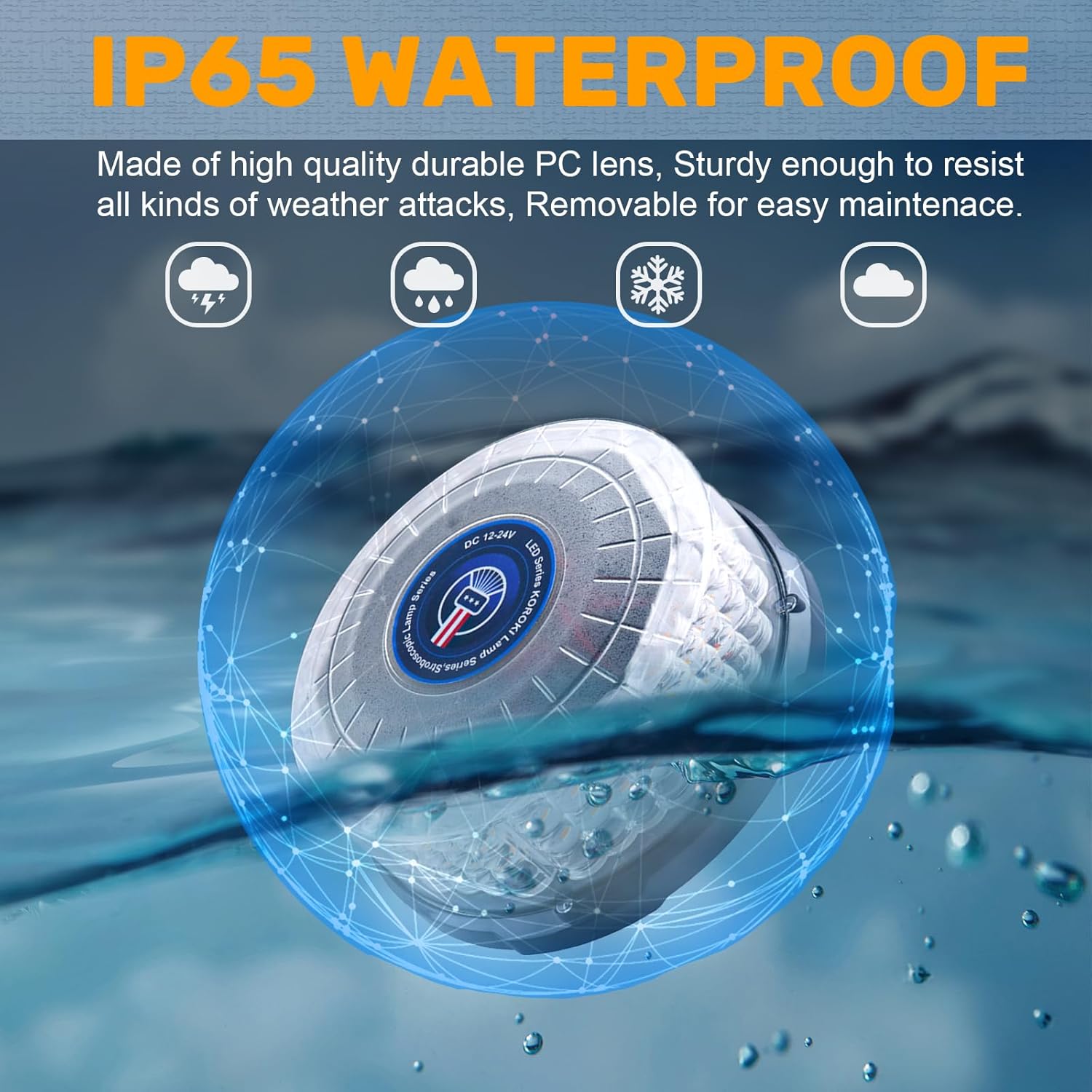 1PCS LED Strobe Beacon Light, Magnetic Beacon Flashing Safety Warning Emergency Light for Vehicles, Trucks, Forklift, Tractors, Golf Carts, Car, Tow, Cigarette Lighter Plug (Amber&White)