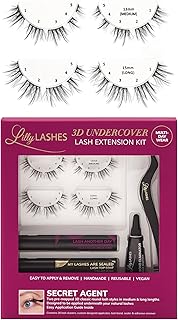 Lilly Lashes Kit de extensión de pestañas 3D,...