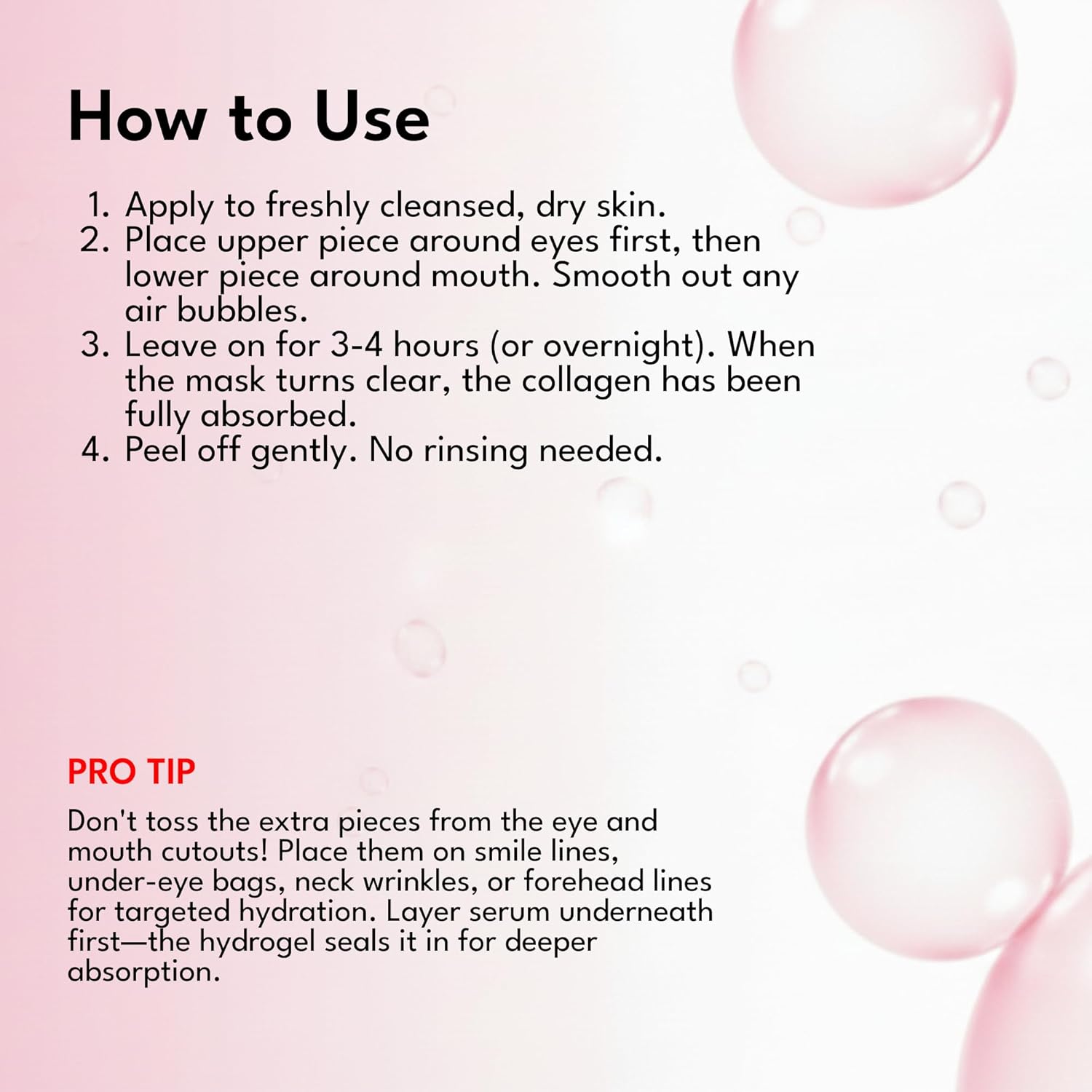 Epielle Deep Hydration BioCollagen Mask 3 Count, Overnight Hydrogel Facial Mask with 500DA Ultra-Low Molecular Collagen, Hyaluronic Acid & Galactomyces Ferment Filtrate, Korean Skin Care - Image 5