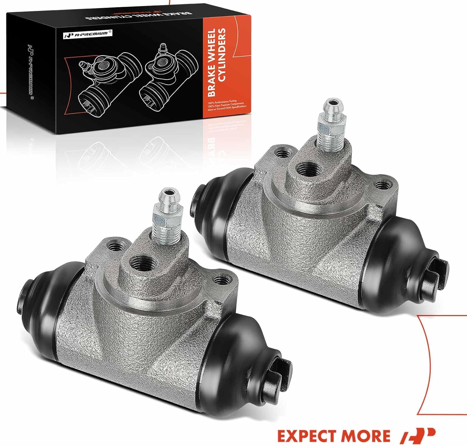A-Premium Rear Driver and Passenger Drum Brake Wheel Cylinder Compatible with Chevrolet, Honda and Isuzu Models - Passport 1998-1999, LUV, Amigo, Pickup, Rodeo, Rodeo Sport, Trooper, 2-PC Set