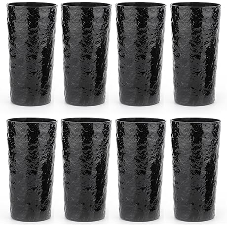 KX-WARE Black Drinking Glasses - The Perfect Addition to Your Kitchen