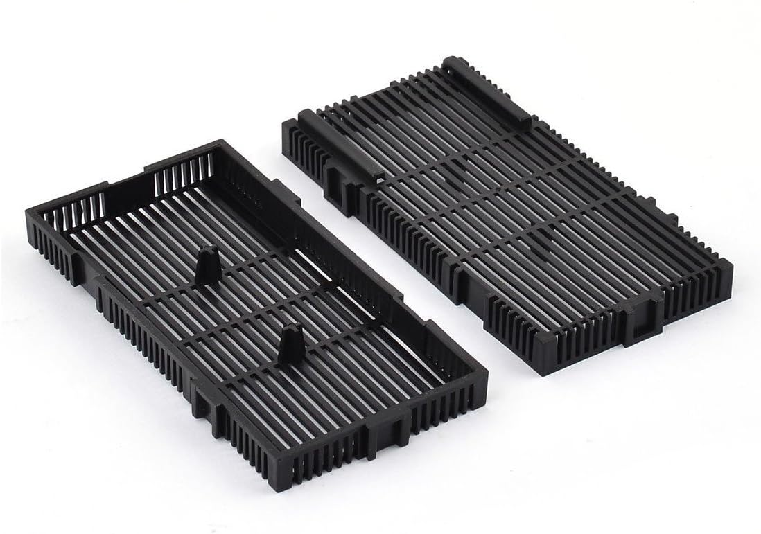 XMHF Aquarium Fish Tank Undergravel Filter Board Air Tube 32pcs Black